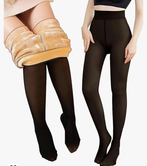 Winter Highly Stretchable Sheer Fur Stocking